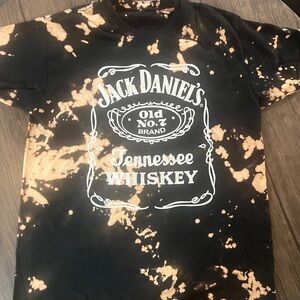 Jack Daniels Black and Cream Short Sleeve Tee